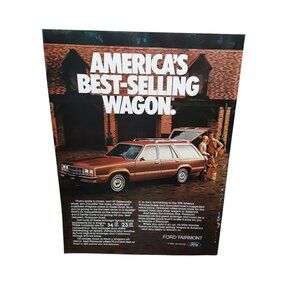 1981 Ford Fairmont Wagon Print Ad Vintage